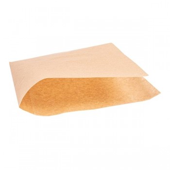 BOLSA KRAFT PAPEL ANTIGRASA ABIERTA 2 LADOS - 16x16,5 CM