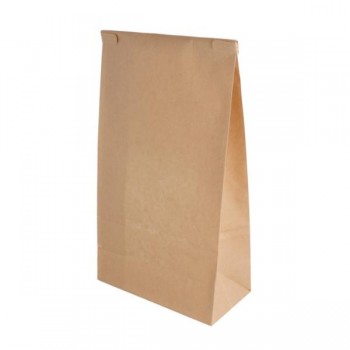 BOLSA LAMINADA KRAFT CON VENTANA Y AUTOCIERRE - 12+6,5x24,6 CM