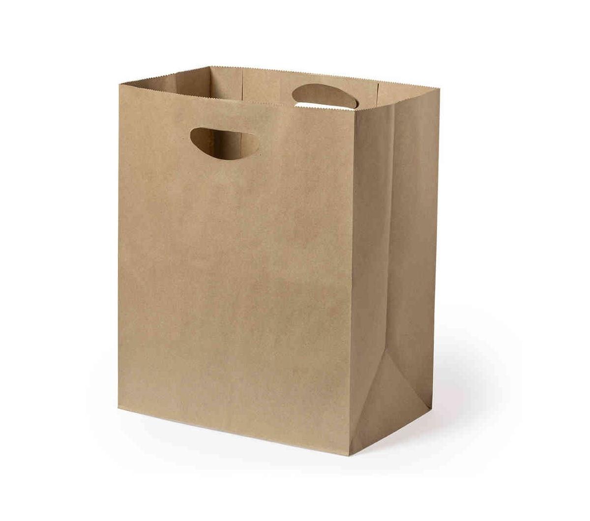 SACOS SOS KRAFT ASAS TROQUELADAS - 30+18x36 CM (350 Unidades)