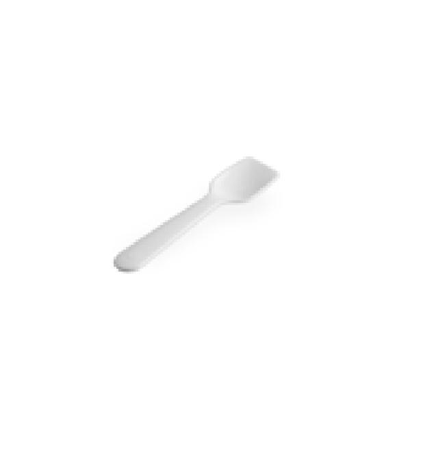 CUCHARILLA PARA HELADOS REUTILIZABLE 20 USOS BLANCA - 10 CM (250 Unidades)