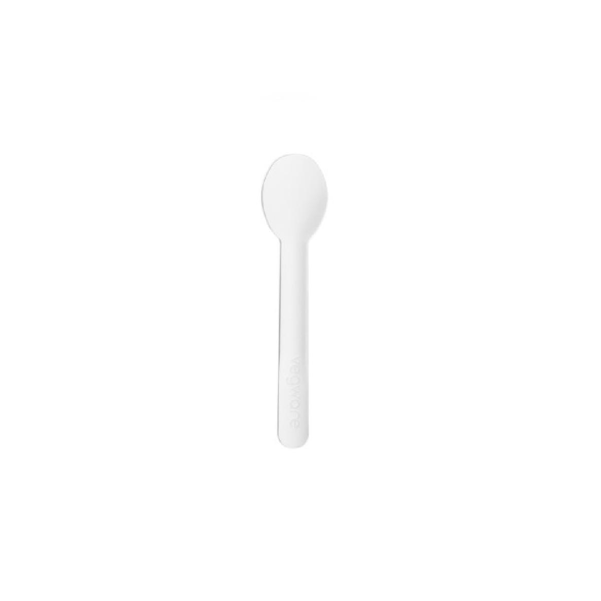 CUCHARA BLANCA DE PAPEL PRENSADO COMPOSTABLE EN13432 - 11,5 CM (1000 Unidades)