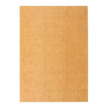 1.000 ETIQUETA ADHESIVAS KRAFT RECTANGULARES PARA PRECINTO DELIVERY - 24x60 MM