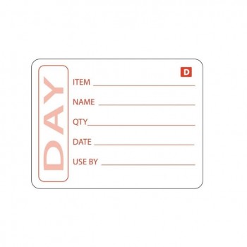 ROLLO 500 ETIQUETAS REMOVIBLE PARA TRAZABILIDAD Y ENVASADO ALIMENTOS - 4,9X6,5 CM