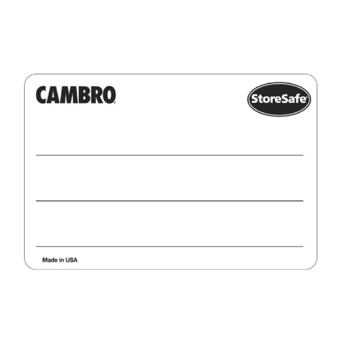 ROLLO 250 ETIQUETAS ROTACIÓN ALIMENTOS HIDROSOLUBLE MARCA CAMBRO - 5x7,6 CM