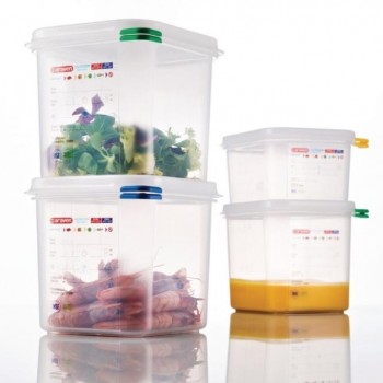 CONTENEDOR PARA ALIMENTOS GASTRONORM GN 1/6 MARCA ARAVEN - 1,1 L