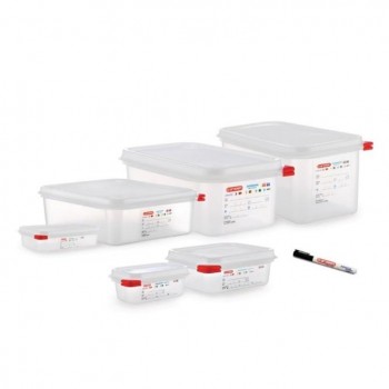 CONTENEDOR PARA ALIMENTOS GASTRONORM GN 1/6 MARCA ARAVEN - 1,7 L