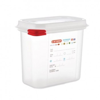 CONTENEDOR PARA ALIMENTOS GASTRONORM GN 1/9 MARCA ARAVEN - 1,5 L