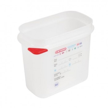 CONTENEDOR PARA ALIMENTOS GASTRONORM GN 1/9 MARCA ARAVEN - 1,5 L