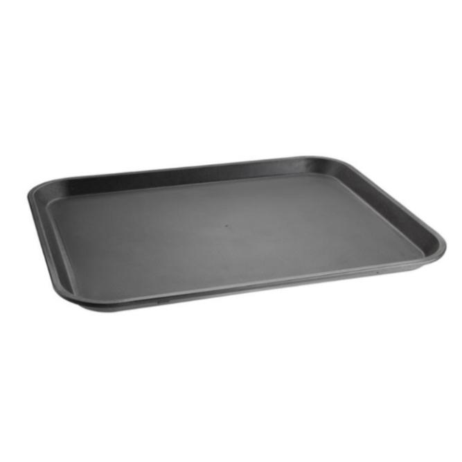 BANDEJA NEGRA AUTOSERVICIO ANTIDESLIZANTE MARCA OLYMPIA - 36x46 CM