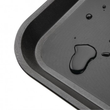 BANDEJA NEGRA AUTOSERVICIO ANTIDESLIZANTE MARCA OLYMPIA - 36x46 CM