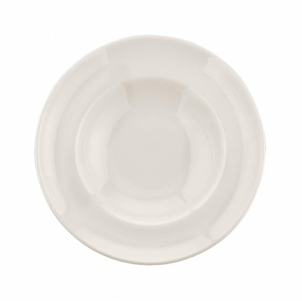 PLATO DE PASTA PORCELANA BLANCA - 24x5 CM