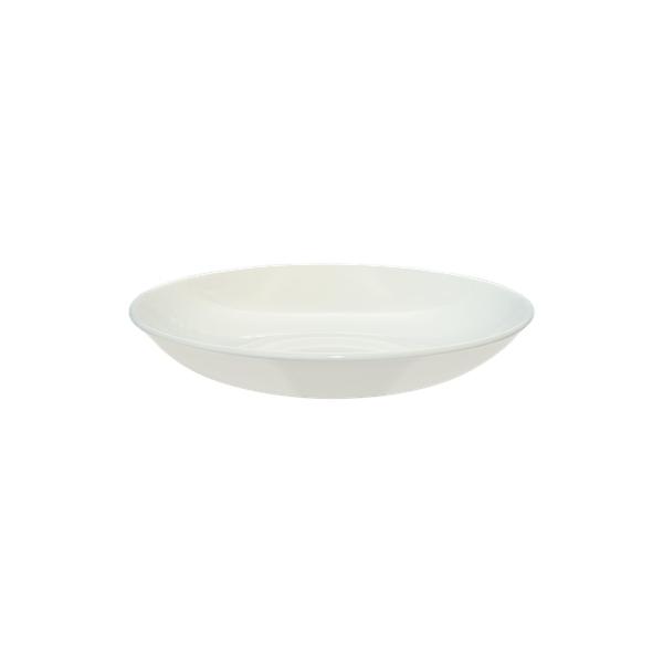 PLATO HONDO PORCELANA BLANCA BONNA COUPE - 23x4 CM