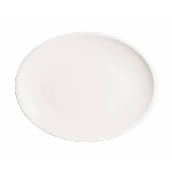 BANDEJA OVAL BONNA CLASSIC PORCELANA BLANCA - 36x28x3 CM
