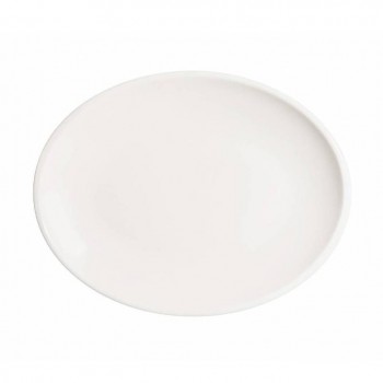 BANDEJA OVAL BONNA CLASSIC PORCELANA BLANCA - 36x28x3 CM