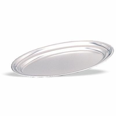 FUENTE OVALADA SERVICIO MESA DE ACERO INOXIDABLE - 45x29 CM
