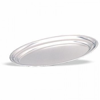 FUENTE OVALADA SERVICIO MESA DE ACERO INOXIDABLE - 45x29 CM