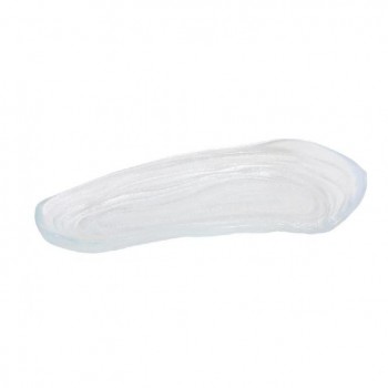 BANDEJA TRANSPARENTE DE CRISTAL - 33x18x4 CM