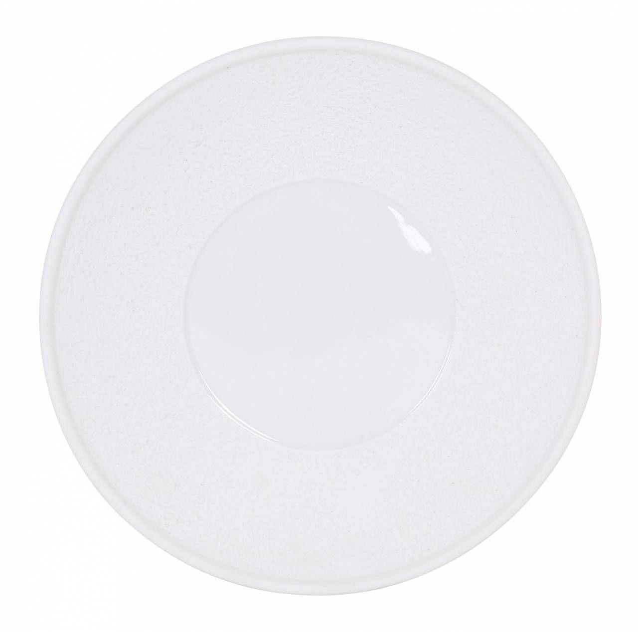 PLATO DE PRESENTACIÓN PORCELANA BLANCA COLECCIÓN CÁNTABRO - 28x3,5 CM