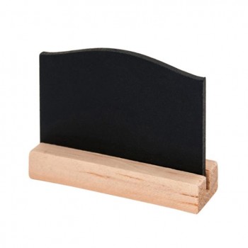 MINI PIZARRAS SOBREMESA CON BASE DE MADERA - 75x50 CM