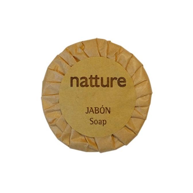 JABÓN ENVUELTO PAPEL PLISADO NATTURE KRAFT - 15 GR (500 Unidades)