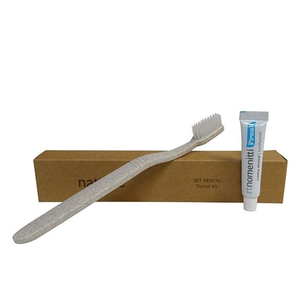 KIT DENTAL CEPILLO Y PASTA DE DIENTES NATTURE KRAFT EN CAJA (200 Unidades)