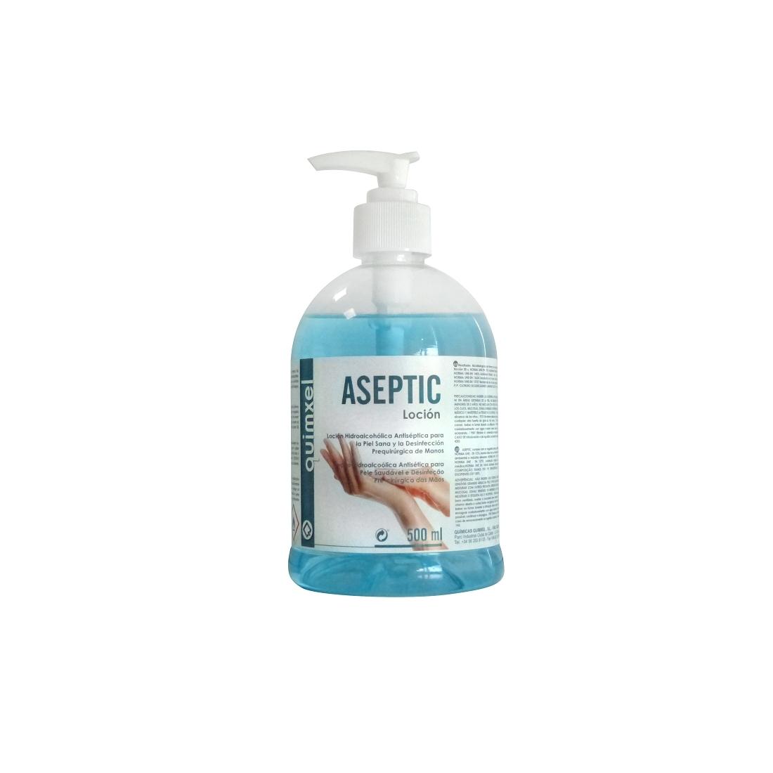 BOTELLA DE LOCIÓN HIDROALCOHÓLICA ANTISEPTICA SIN ACLARADO - 500 ML