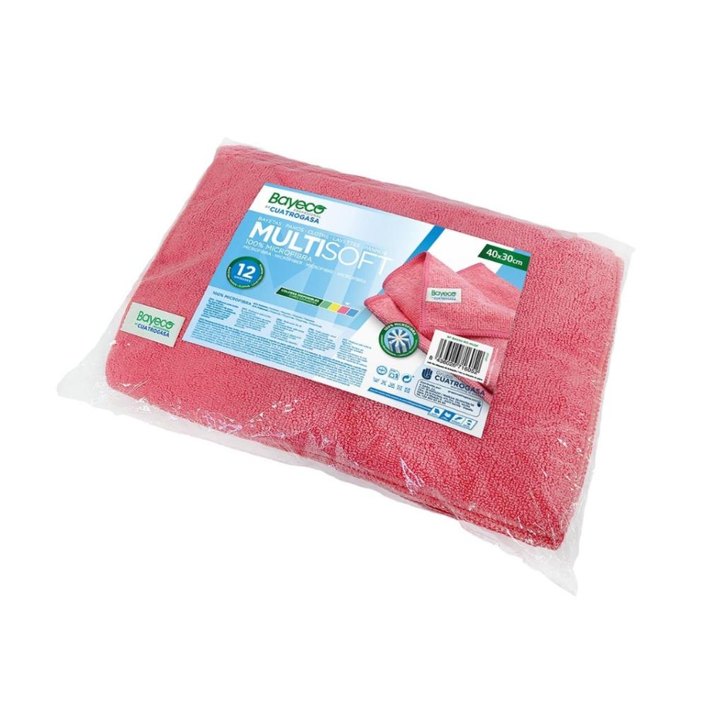 BAYETA MICROFIBRAS ROJA - 40x30 CM