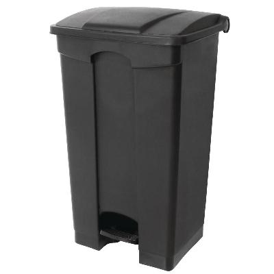 CUBO NEGRO DE BASURA CON PEDAL - 87 L