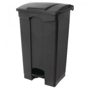 CUBO NEGRO DE BASURA CON PEDAL - 87 L