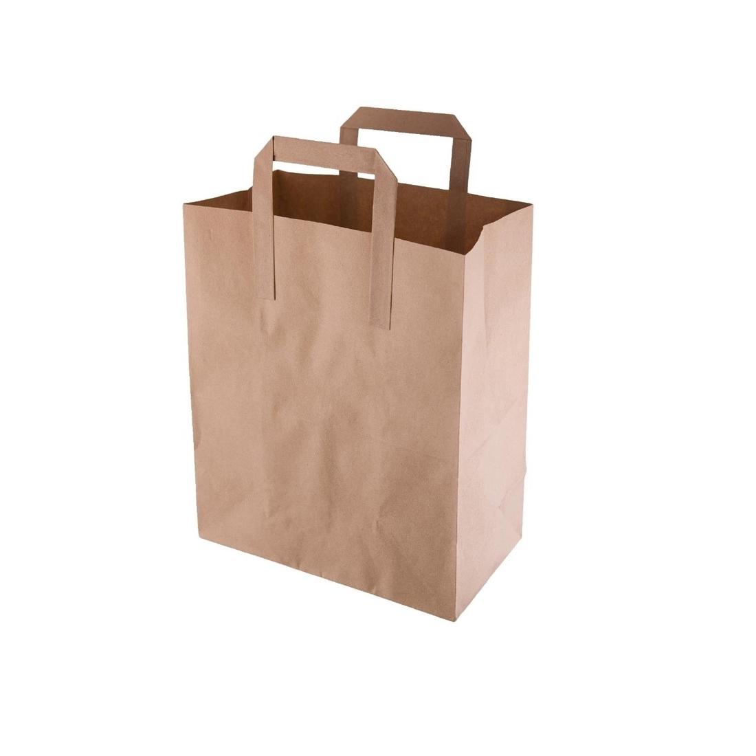 BOLSA DE PAPEL HAVANA ASA PLANA EXTERIOR - 28+20x32 CM (250 Unidades)