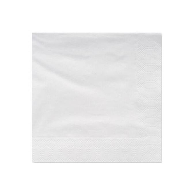 SERVILLETA DOBLE CAPA BLANCA - 30x30 CM (4800 Unidades)