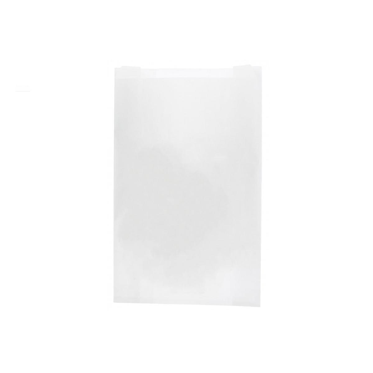 BOLSA BLANCA DE CELULOSA BOLLERÍA - 18+6x31 CM