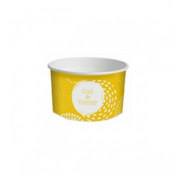 TARRINA DE PAPEL PARA HELADO COLECCIÓN COOL&YUMMY - 140 ML