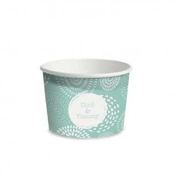 TARRINA DE PAPEL PARA HELADO COLECCIÓN COOL&YUMMY - 260 ML