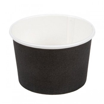 TARRINA NEGRA DE PAPEL PARA HELADO - 150 ML