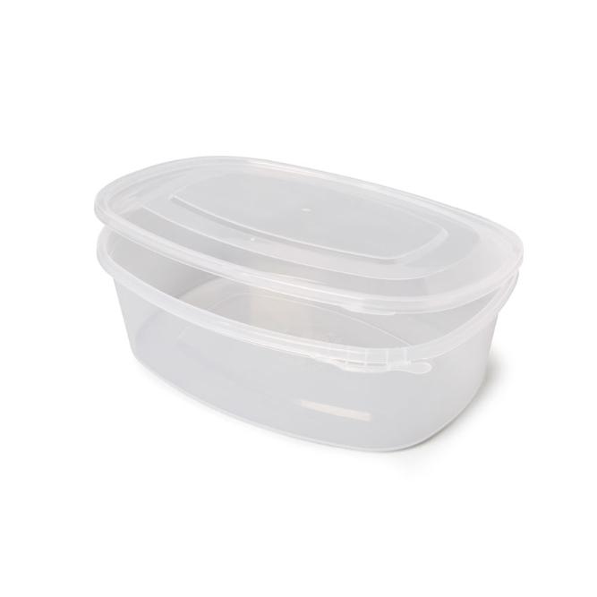 ENVASE CUADRADO CON TAPA BISAGRA Y PRECINTO DE SEGURIDAD - 2 L (180 Unidades)