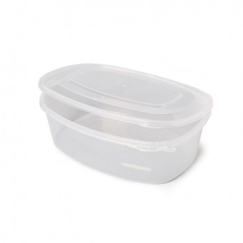 ENVASE CUADRADO CON TAPA BISAGRA Y PRECINTO DE SEGURIDAD - 2 L