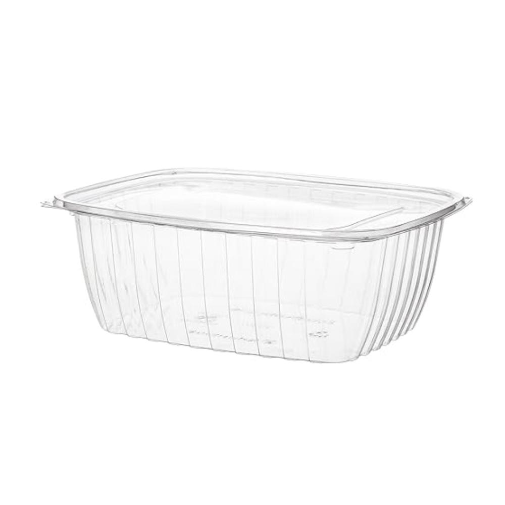 BARQUITA CON TAPA TRANSPARENTE DE PLA COMPOSTABLE - 1,9 L (200 Unidades)