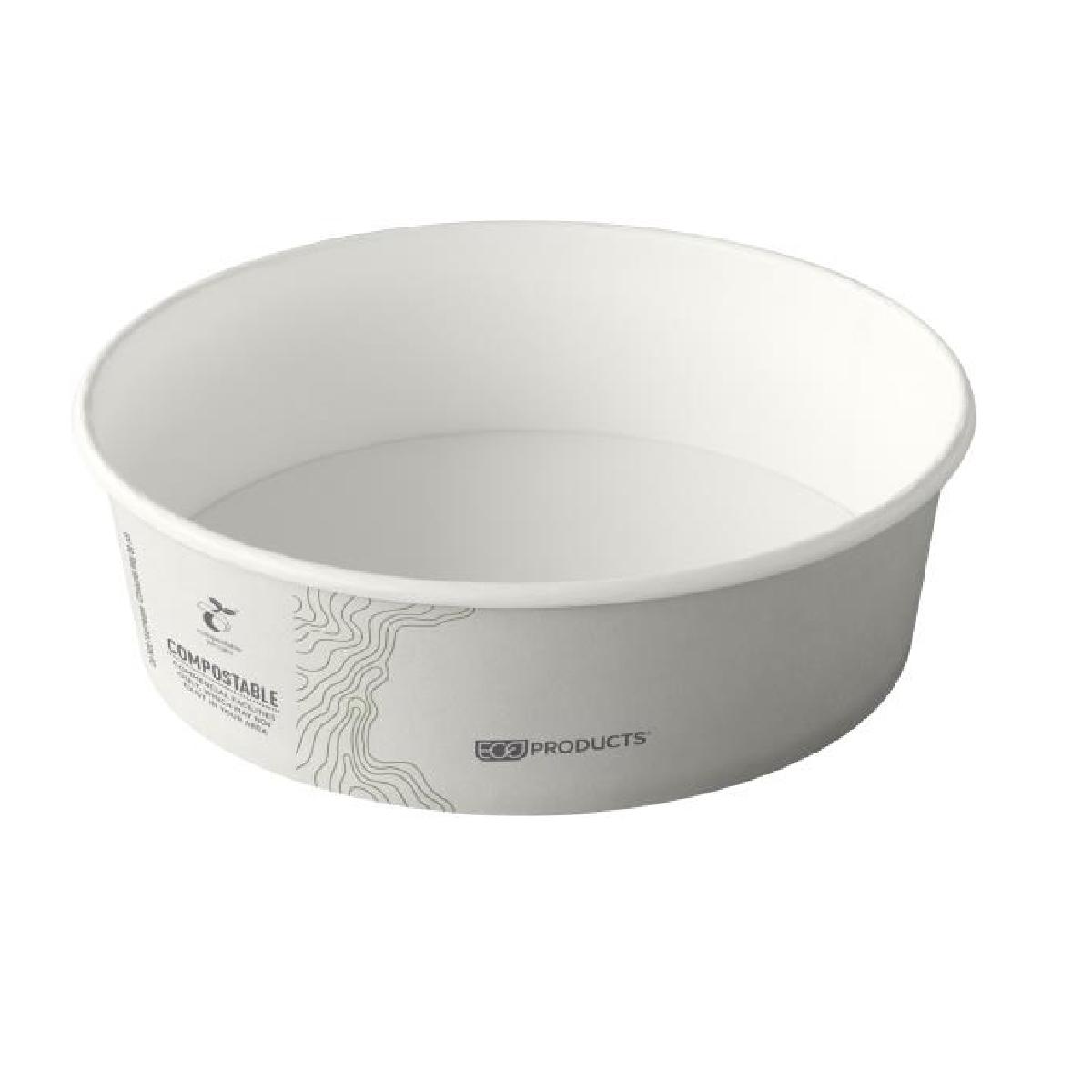 BASE ENSALADERA DE PAPEL RECUBIERTO CON PLA COMPOSTABLE - 1,2 L (300 Unidades)