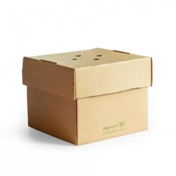 CAJA HAMBURGUESA FLOR MICROCANAL - 10,5x10,5x10,5 CM