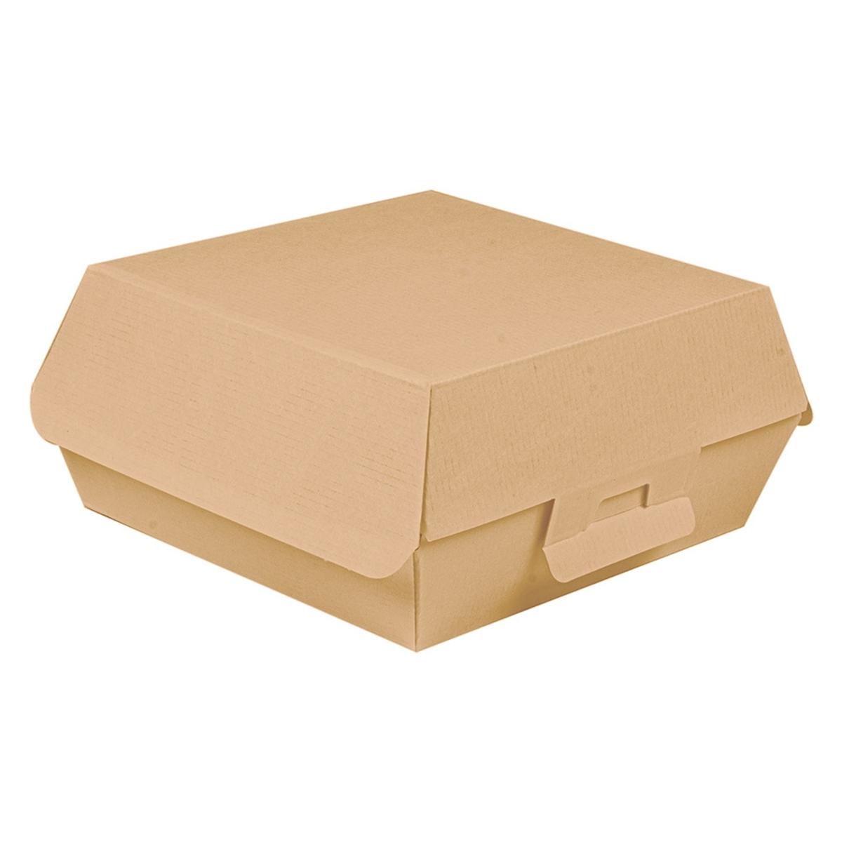 CAJA HAMBURGUESA KRAFT THEPACK - 17,5/15x18/15x7,5 CM (300 Unidades)