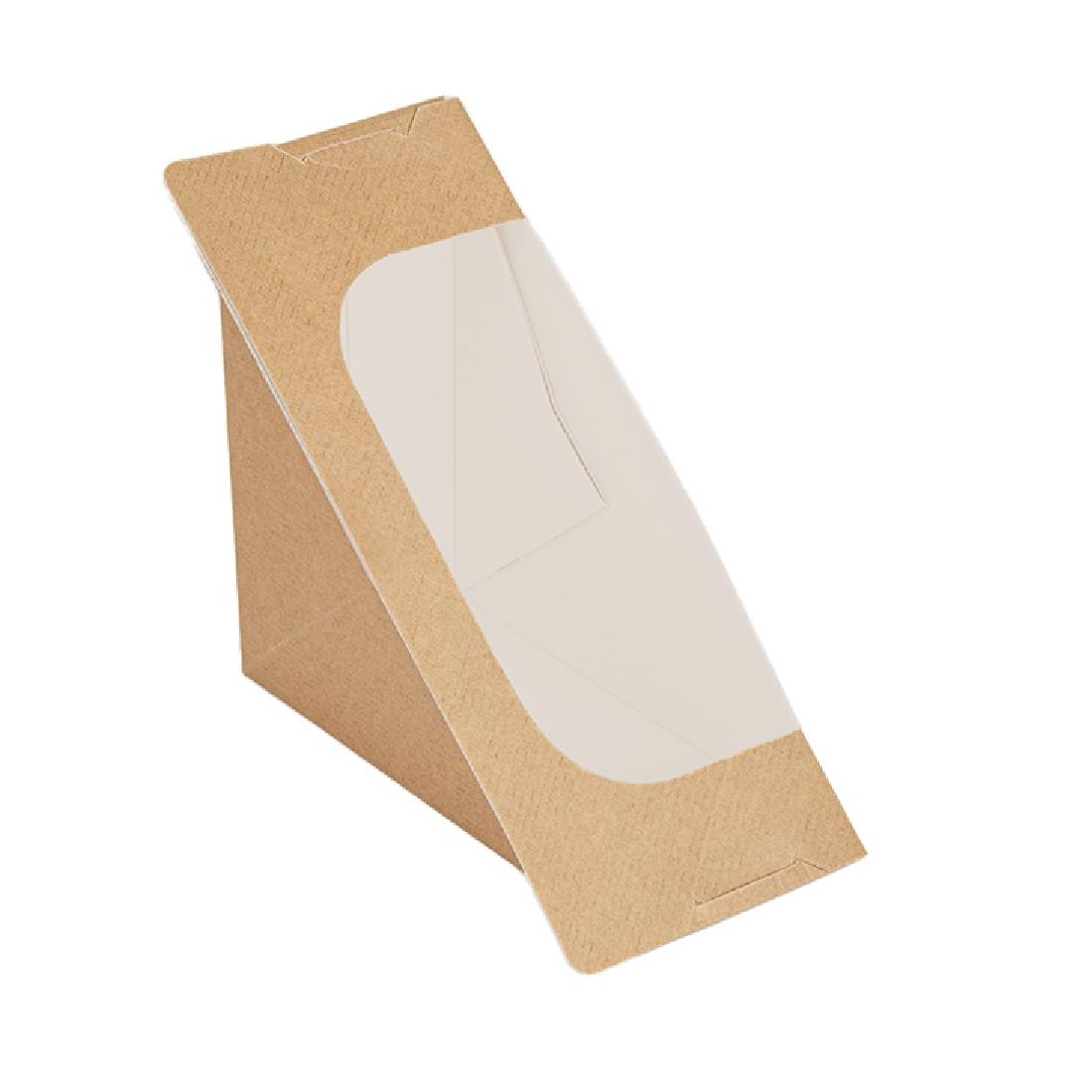 ENVASE SÁNDWICH DE CARTONCILLO CON VENTANA Y CIERRE AUTOADHESIVO THEPACK - 12,4x12,4x7,4 CM (500 Unidades)