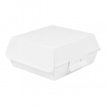 CAJA HAMBURGUESA BLANCA THEPACK - 17,5/15x18/15x7,5 CM