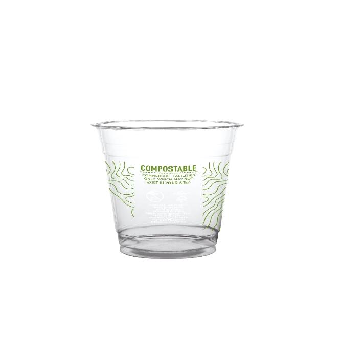 TARRINA TRANSPARENTE DE PLA COMPOSTABLE GREENSTRIPE - 270 ML