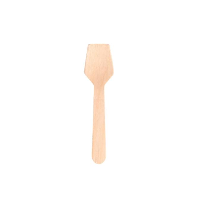 CUCHARILLA DE MADERA PARA HELADOS Y POSTRES - 9,5 CM (100 Unidades)