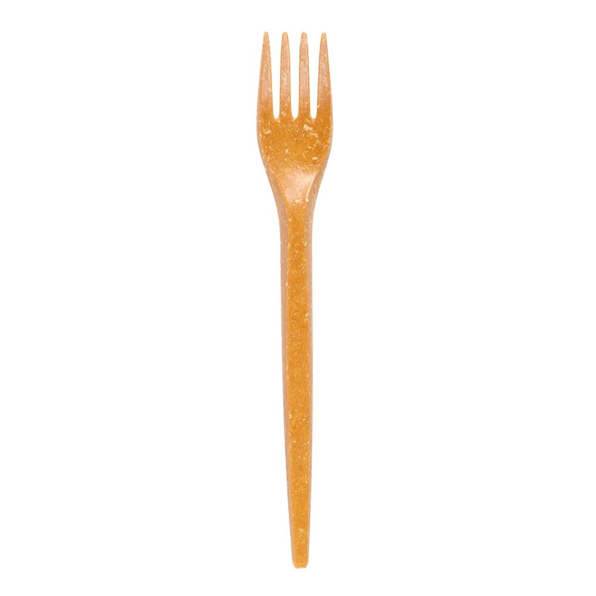 TENEDOR REUSABLE DE FIBRA DE MADERA NATURAL 20 USOS - 17 CM (800 Unidades)