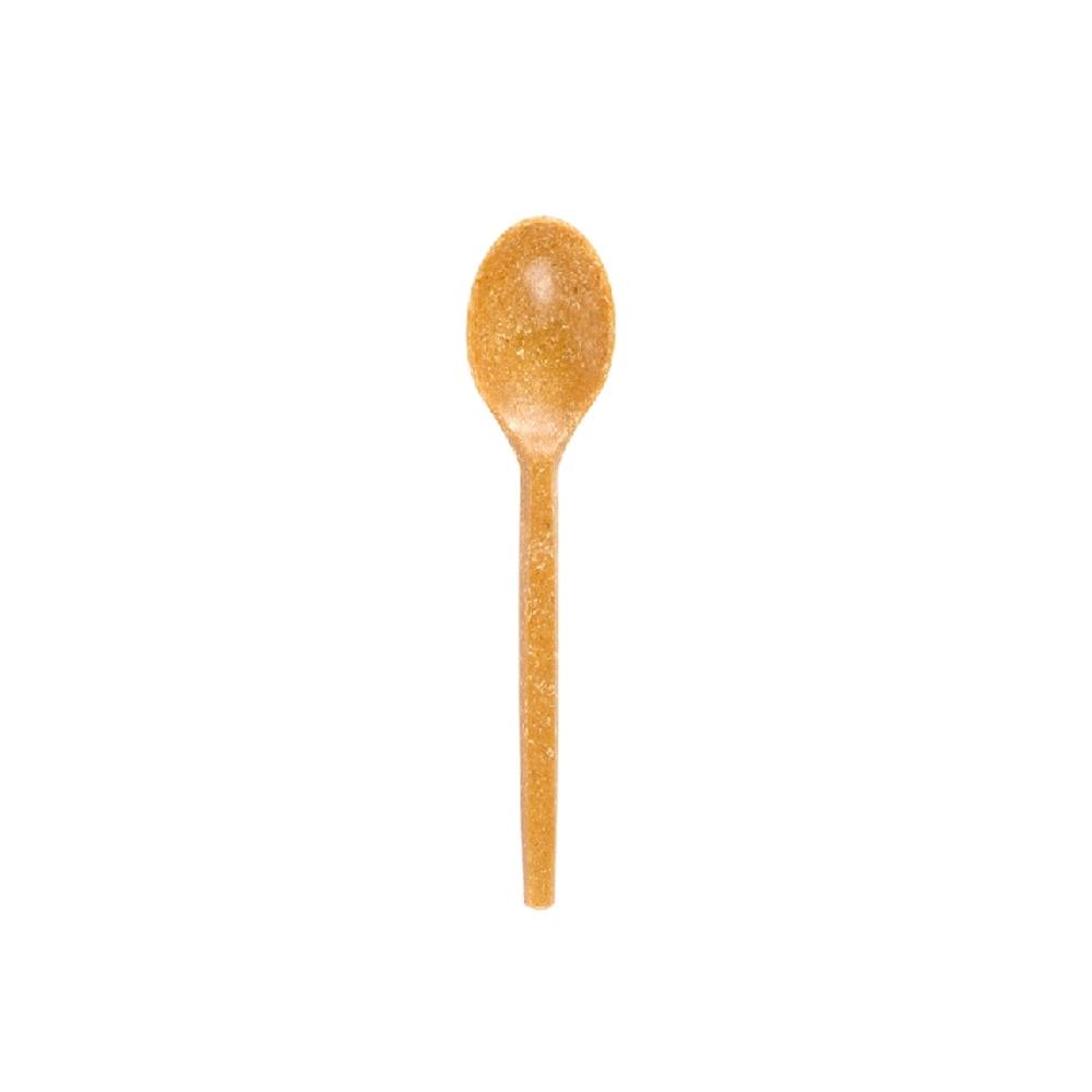 CUCHARILLA REHUSABLE DE FIBRA DE MADERA  ACABADO NATURAL 20 USOS - 13 CM (1000 Unidades)