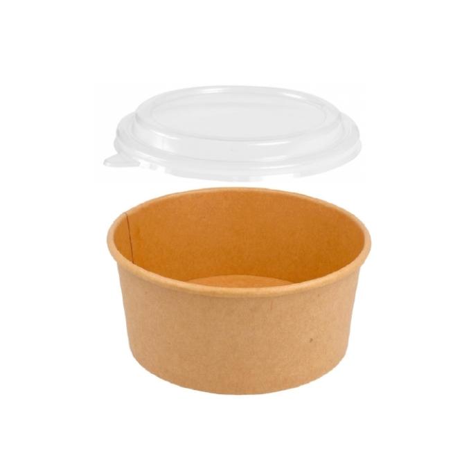 COMBO DE BASE ENSALADERA KRAFT CON TAPA TRANSPARENTE - 1 L (300 Unidades)