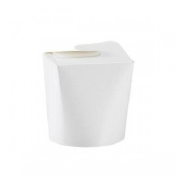 ENVASE PAPEL BLANCO TAKE AWAY CON SOLAPAS - 480 ML