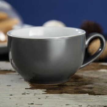 TAZA PORCELANA CAFÉ COLO CARBÓN MARCA OLYMPIA - 230 ML